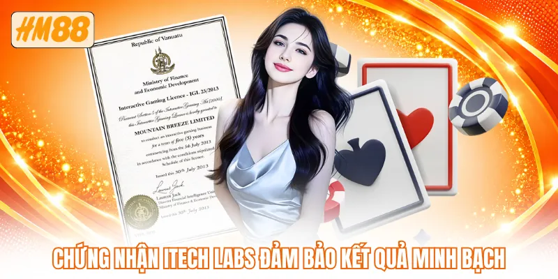 Chứng nhận iTech Labs đảm bảo kết quả minh bạch Chứng nhận iTech Labs đảm bảo kết quả minh bạch
