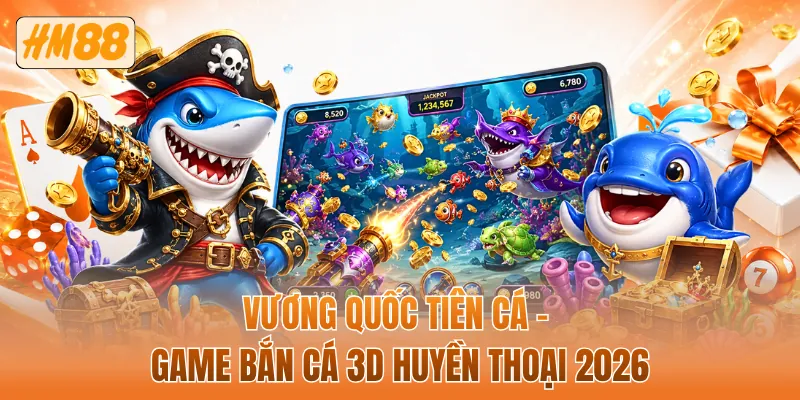 Vương quốc tiên cá - Game bắn cá 3D huyền thoại 2026